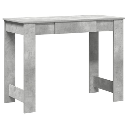 Concrete Grey Desk, Engineered Wood, 100x45x75 cm