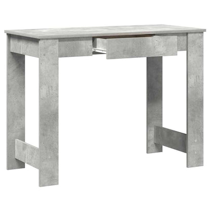 Concrete Grey Desk, Engineered Wood, 100x45x75 cm