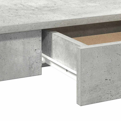 Concrete Grey Desk, Engineered Wood, 100x45x75 cm