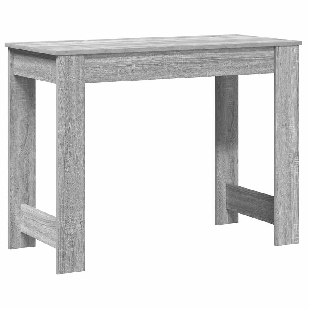Compact Grey Sonoma Desk 100x45x75 cm - Engineered Wood Finish