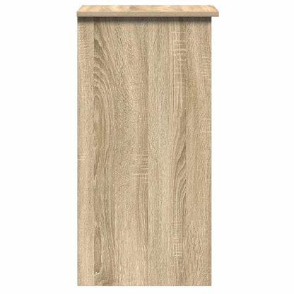 Sonoma Oak Desk with Shelves 84x40x78 cm - Engineered Wood