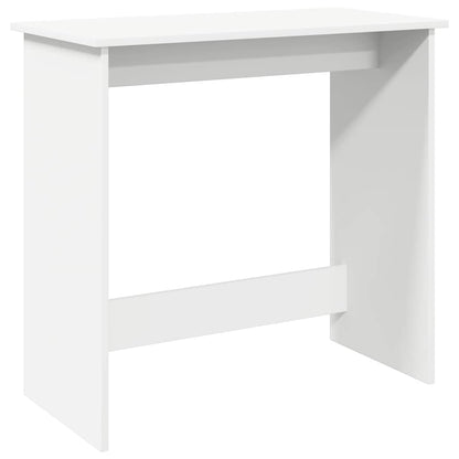 Sleek White Desk 80x40x75 cm - Durable Engineered Wood Design