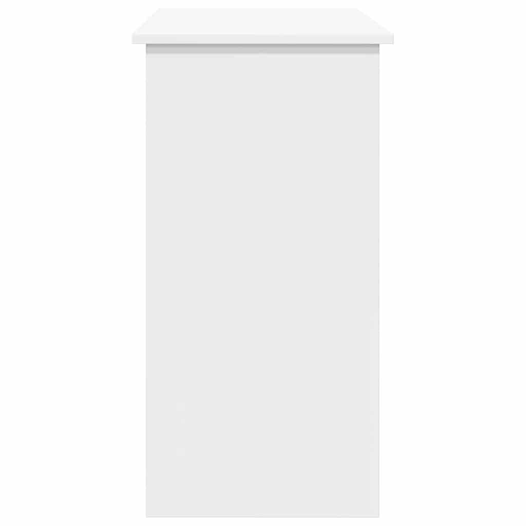 Sleek White Desk 80x40x75 cm - Durable Engineered Wood Design