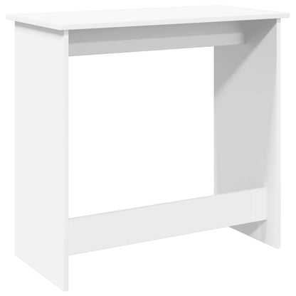 Sleek White Desk 80x40x75 cm - Durable Engineered Wood Design