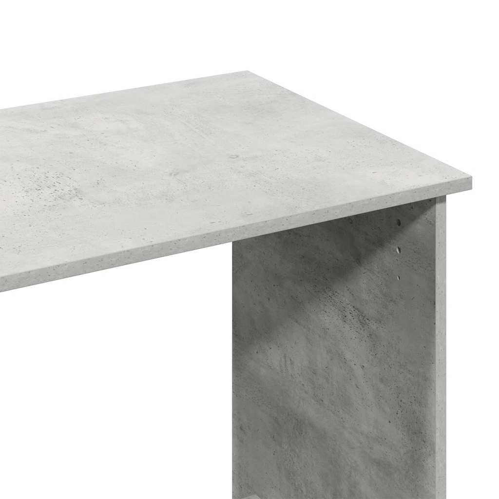 Concrete Grey Engineered Wood Desk 80x40x75 cm