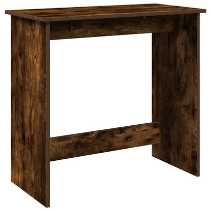 Compact Smoked Oak Desk - Engineered Wood 80x40x75 cm