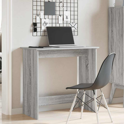Compact Grey Sonoma Desk, Engineered Wood, 80x40x75 cm