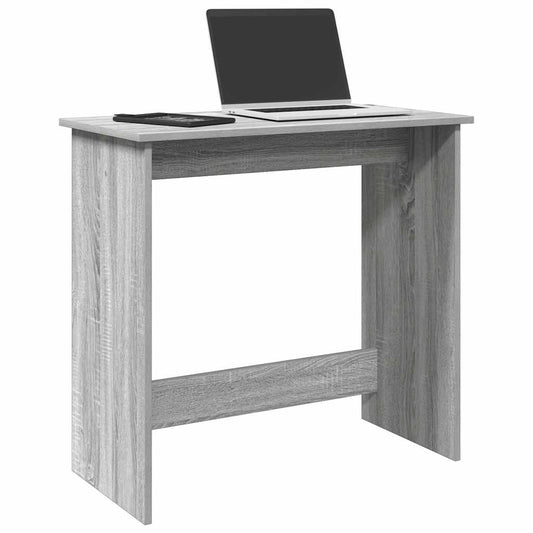 Compact Grey Sonoma Desk, Engineered Wood, 80x40x75 cm