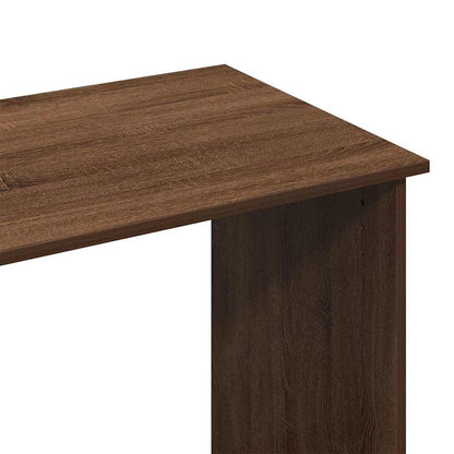 Brown Oak Desk - 80x40x75 cm Engineered Wood Furniture