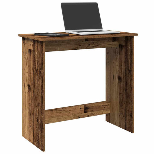 Rustic Engineered Wood Desk - 80x40x75 cm, Vintage Charm