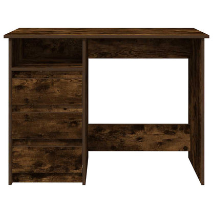 Smoked Oak Desk 102x50x75 cm - Engineered Wood Elegance