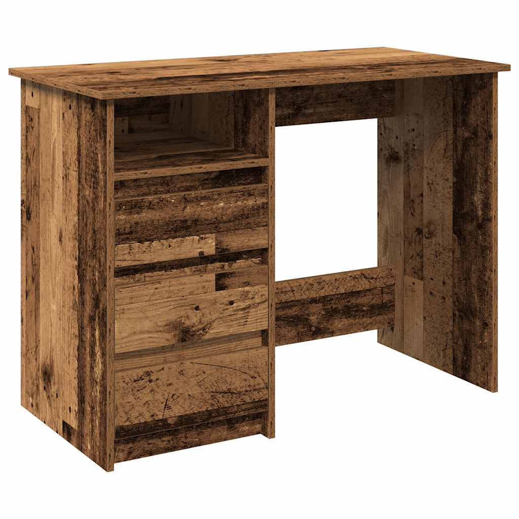 Vintage-Style Desk, Engineered Wood, 102x50x75 cm, Rustic Charm