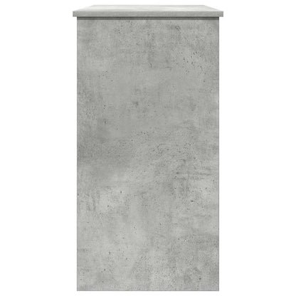 Compact Desk in Concrete Grey, 80x40x75 cm, Engineered Wood