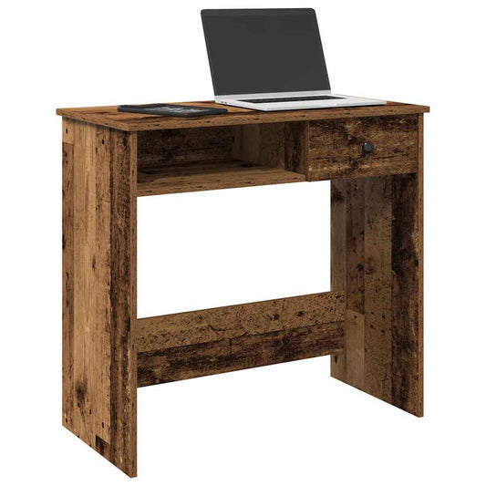 Rustic 80x40x75 cm Engineered Wood Desk - Vintage Style