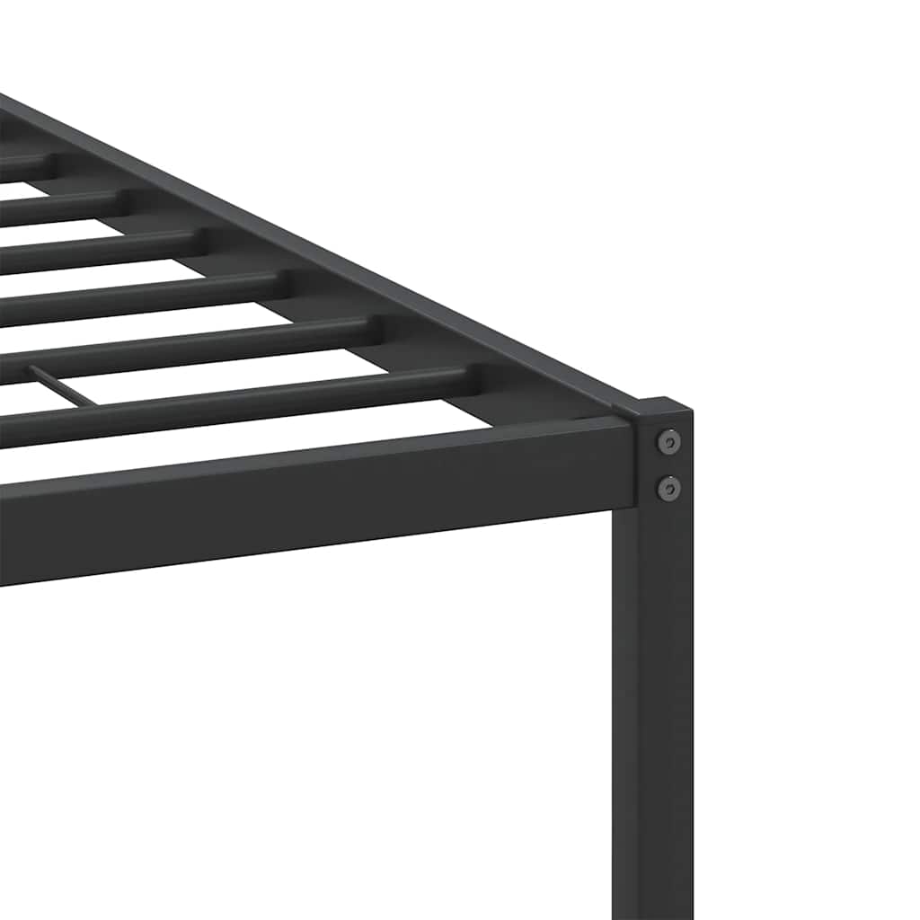 Bed Frame without Mattress Smoked Oak 120x190 cm Small Double Engineered Wood