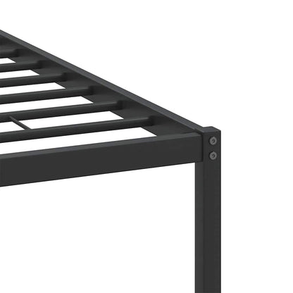 Bed Frame without Mattress Smoked Oak 120x190 cm Small Double Engineered Wood