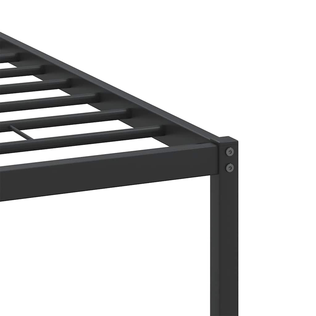 Smoked Oak Bed Frame 120x200 cm | Engineered Wood | No Mattress