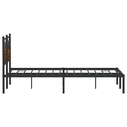 Smoked Oak King Bed Frame 150x200 cm, Engineered Wood