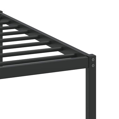 Smoked Oak 160x200cm Bed Frame, Engineered Wood, No Mattress