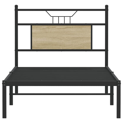 Sonoma Oak Small Single Bed Frame 75x190 cm - Engineered Wood