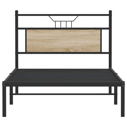 Sonoma Oak Engineered Wood Bed Frame 100x190 cm - No Mattress