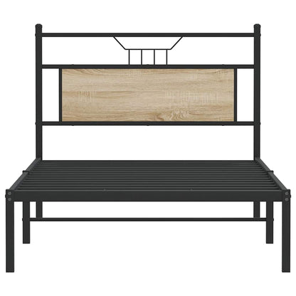 Sonoma Oak Bed Frame 107x203 cm - Durable Engineered Wood