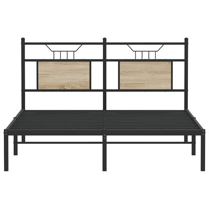 Sonoma Oak Engineered Wood Bed Frame 137x190 cm - No Mattress