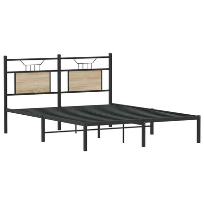 Sonoma Oak King Size Bed Frame 150x200 cm - Engineered Wood