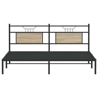 Sonoma Oak Bed Frame 183x213 cm Engineered Wood, No Mattress