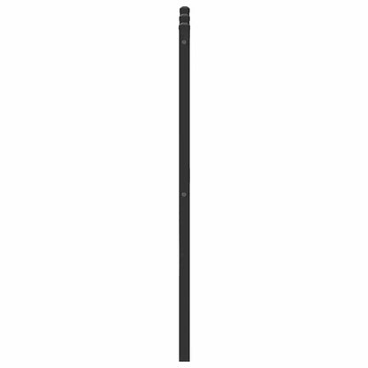 Brown Oak Headboard 150cm - Engineered Wood & Steel Design