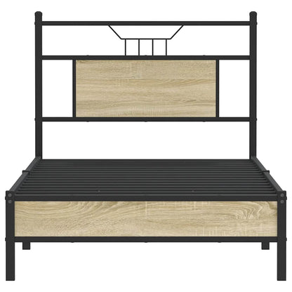 Sonoma Oak Engineered Wood Bed Frame, Single 90x190 cm