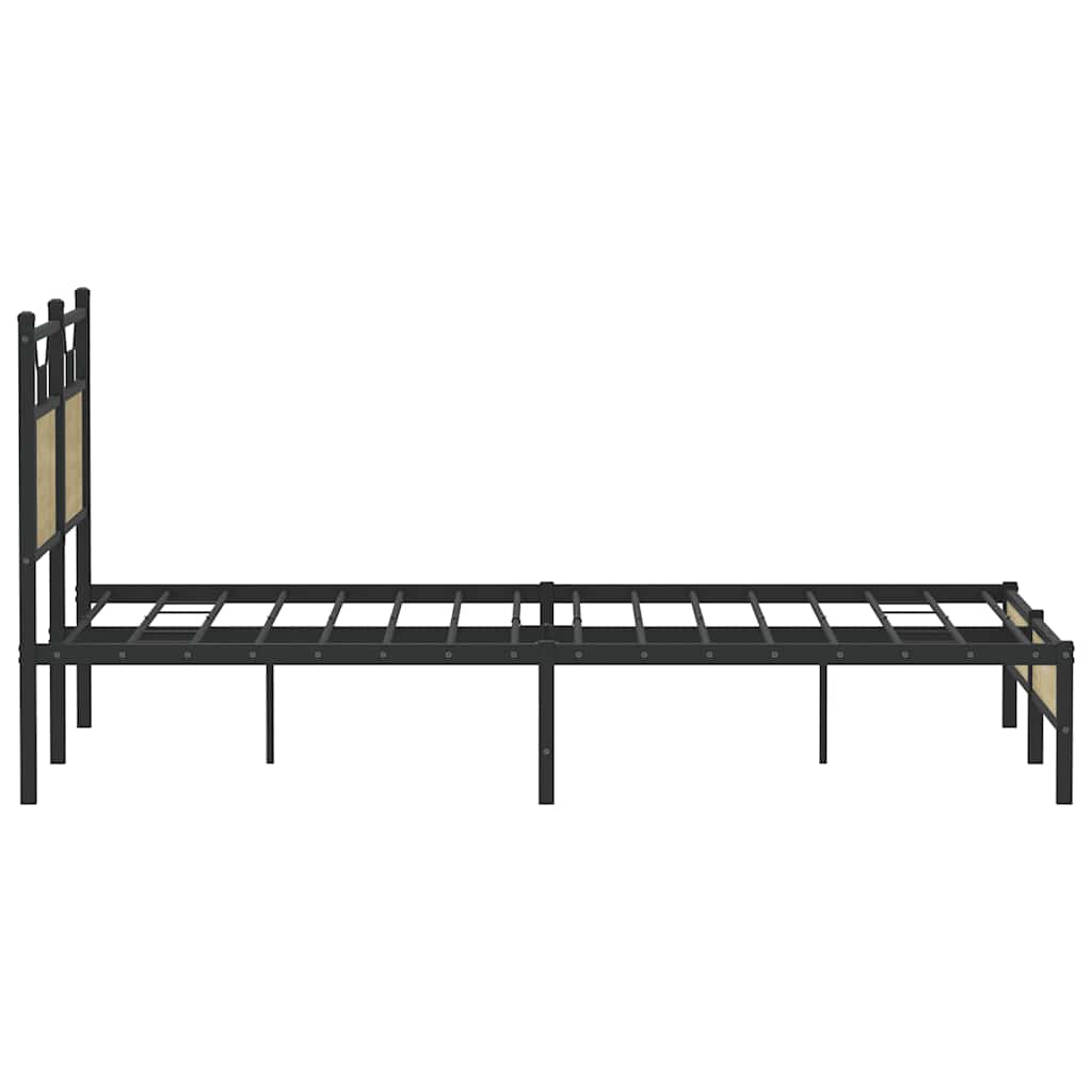 King Size Sonoma Oak Bed Frame 150x200 cm - Engineered Wood
