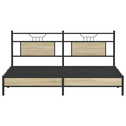 Sonoma Oak Bed Frame 160x200 cm - Durable Engineered Wood