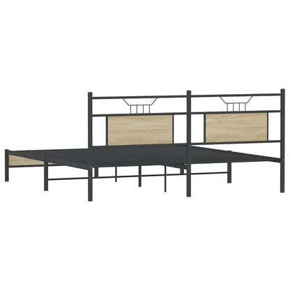Sonoma Oak Bed Frame 160x200 cm - Durable Engineered Wood