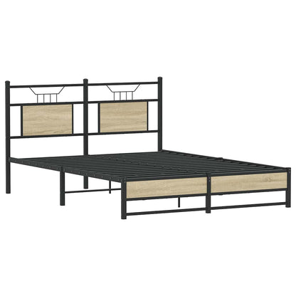 Sonoma Oak Engineered Wood King Bed Frame 150x200 cm