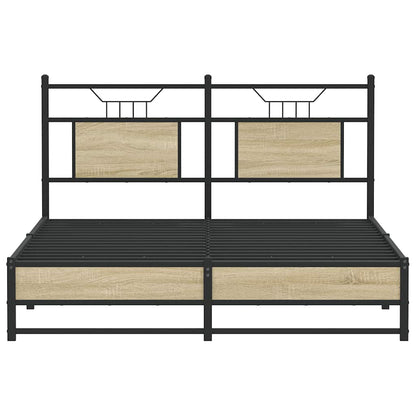Sonoma Oak Engineered Wood King Bed Frame 150x200 cm