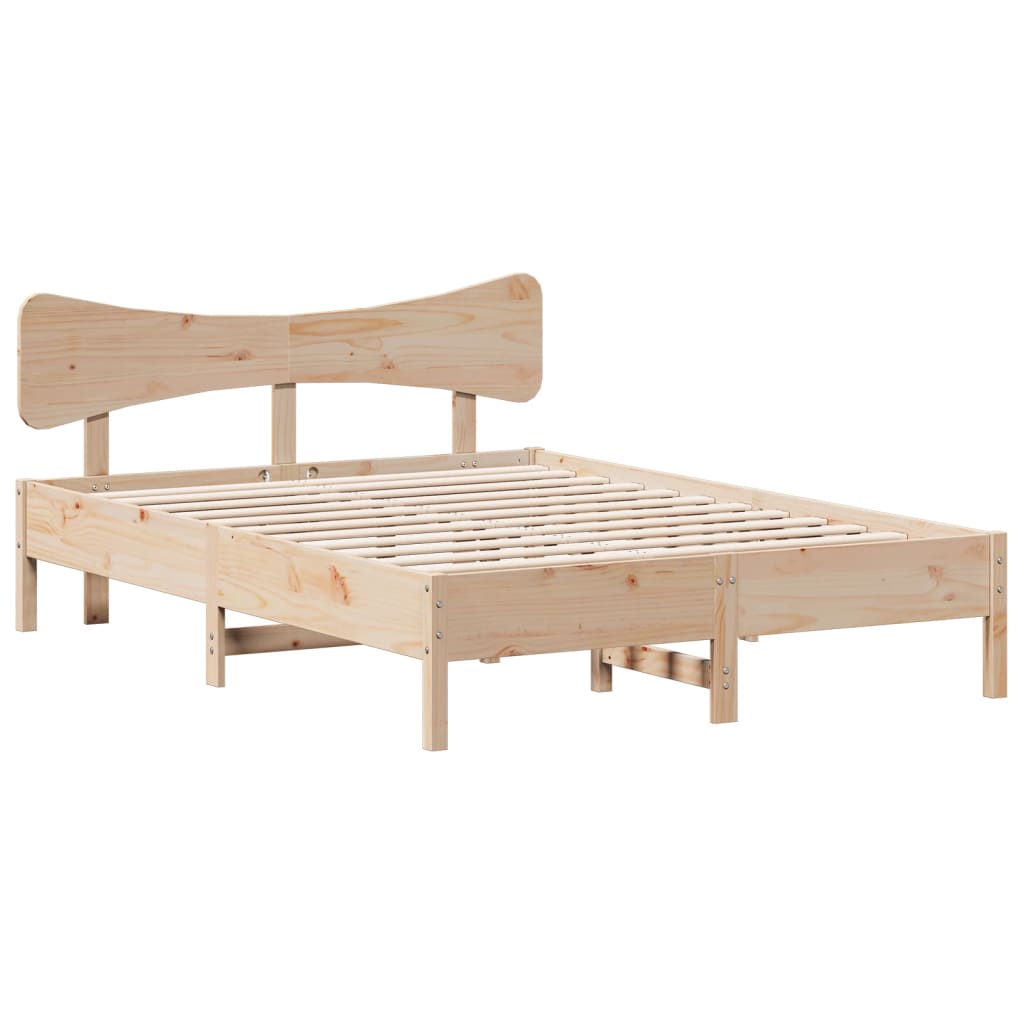 Solid Pine Wood Bed Frame 120x200 cm – Durable & Stylish Design