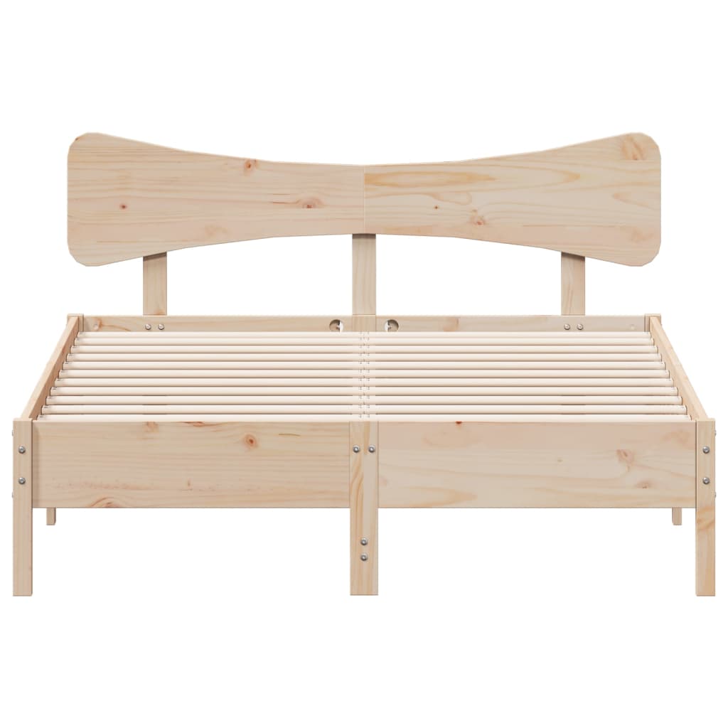 Solid Pine Wood Bed Frame 120x200 cm – Durable & Stylish Design