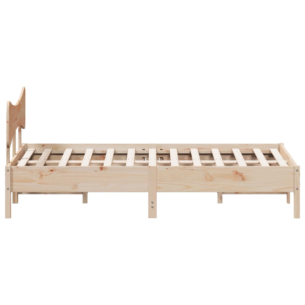 Solid Pine Wood Bed Frame 120x200 cm – Durable & Stylish Design