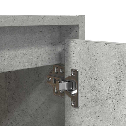 Wall-Mounted Bedside Cabinet Concrete Grey 38x34x40 cm