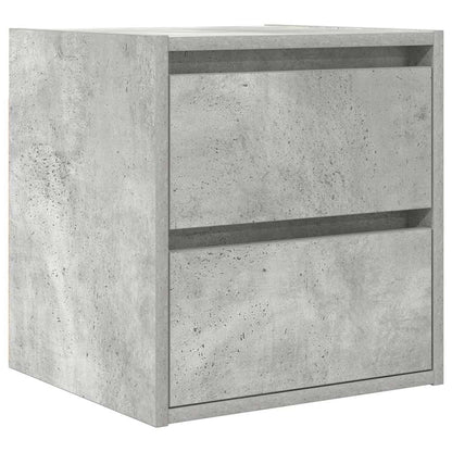 Wall-mounted Bedside Cabinet Concrete Grey 38x34x40 cm
