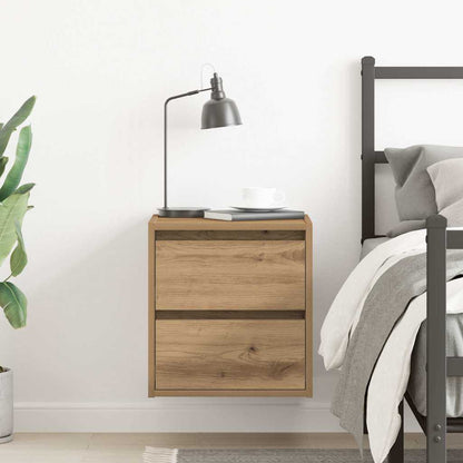 Wall-mounted Bedside Cabinet Artisan Oak 38x34x40 cm