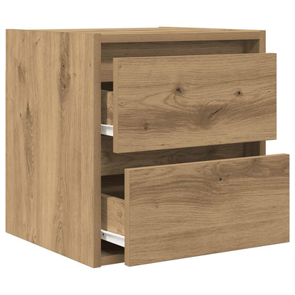 Wall-mounted Bedside Cabinet Artisan Oak 38x34x40 cm