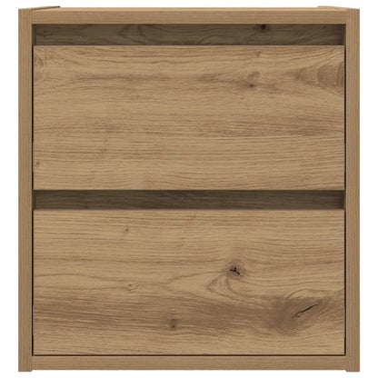 Wall-mounted Bedside Cabinet Artisan Oak 38x34x40 cm