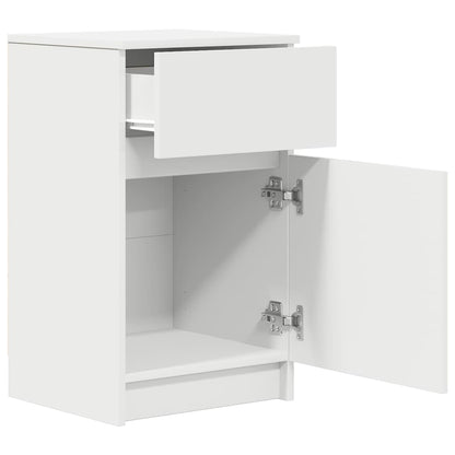 Bedside Cabinets 2 pcs White 39x35x65 cm Engineered Wood