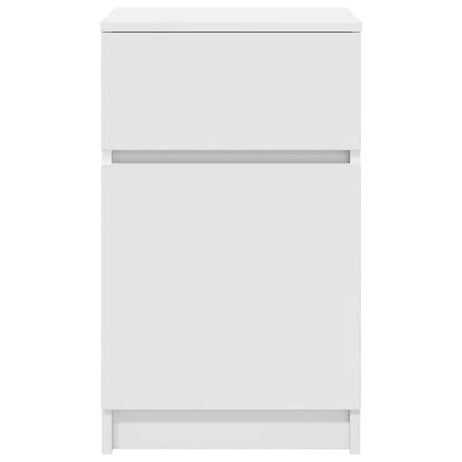 Bedside Cabinets 2 pcs White 39x35x65 cm Engineered Wood