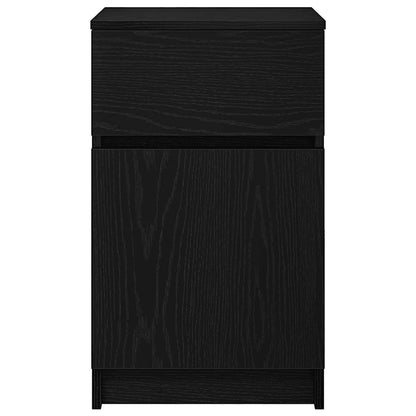 Bedside Cabinets 2 pcs Black 39x35x65 cm Engineered Wood
