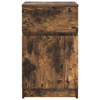 Bedside Cabinets 2 pcs Smoked Oak 39x35x65 cm Engineered Wood