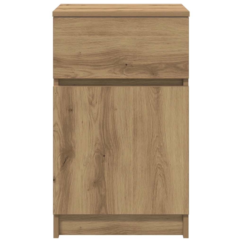 Bedside Cabinet Artisan Oak 39x35x65 cm Engineered Wood