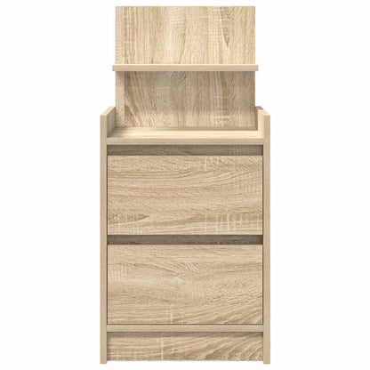 Bedside Cabinets with 2 Drawers 2 pcs Sonoma Oak 38x34x80 cm